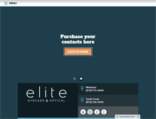Tablet Screenshot of eliteeyecareandoptical.com